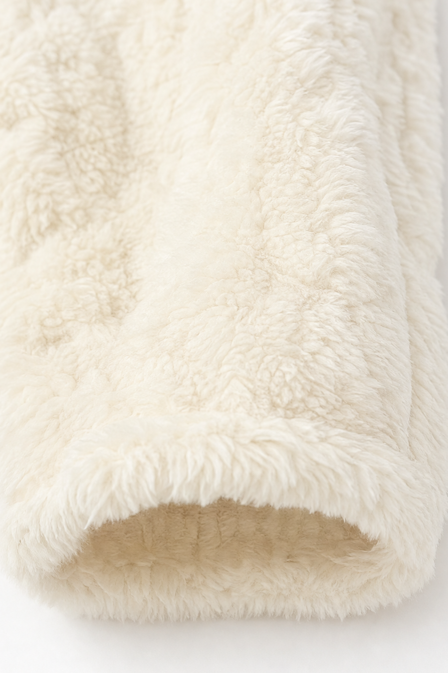 Cable-Knit Hooded Longline Coat