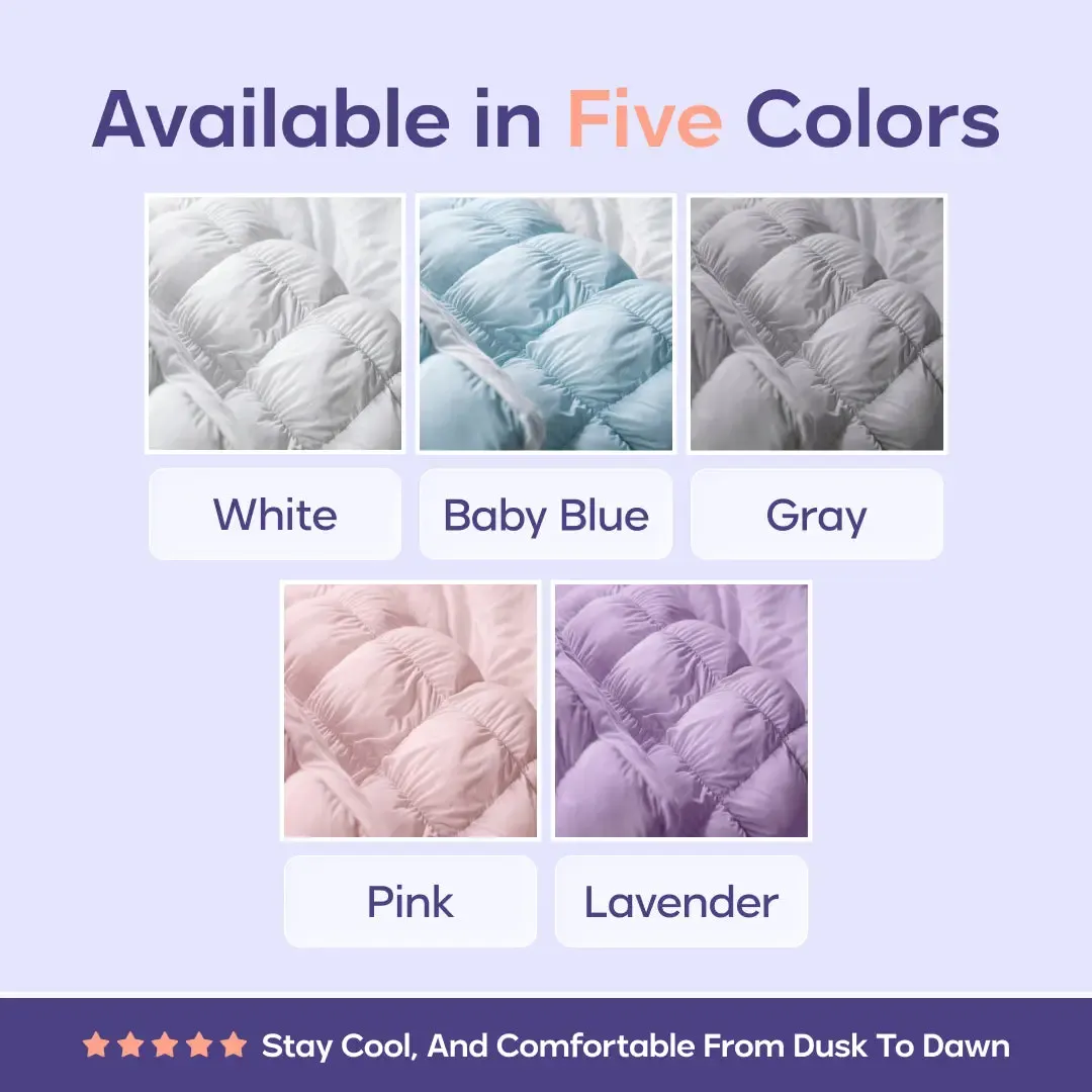 Mellow Puff Pillow ☁️ | Quilted Cloud-Loft Design for Side, Back & Stomach Sleepers 🌙✨
