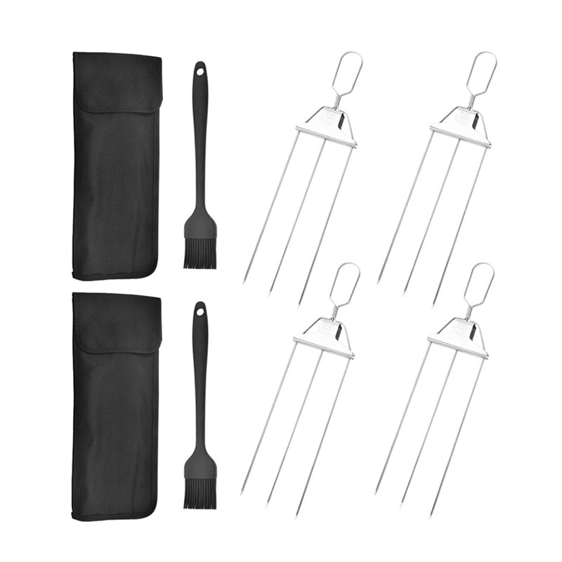 GrillSavantTM 3-Way Stainless Steel BBQ Skewers