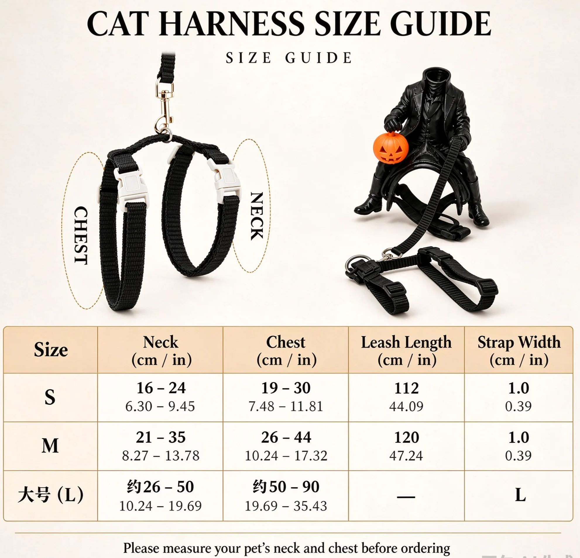 Headless Horseman Cat Costume 