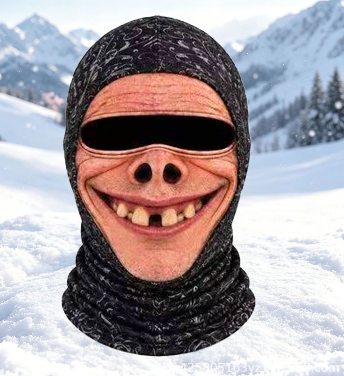 Men's Outdoor Warm Balaclava with Funny Expressions