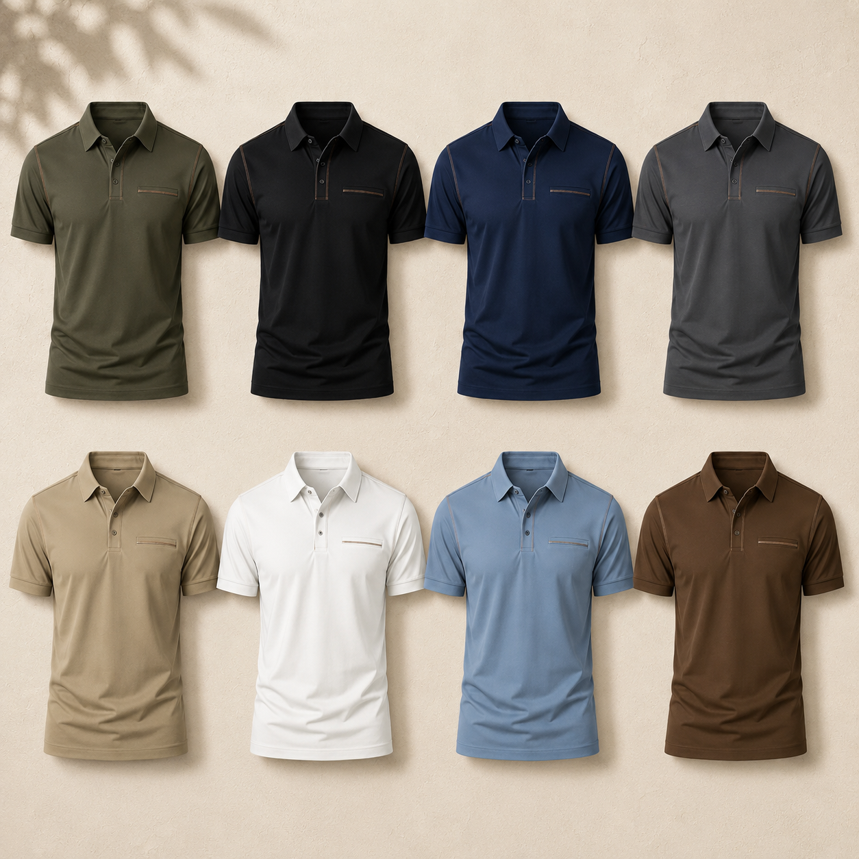 Men's Short Sleeve Polo Shirt Pack