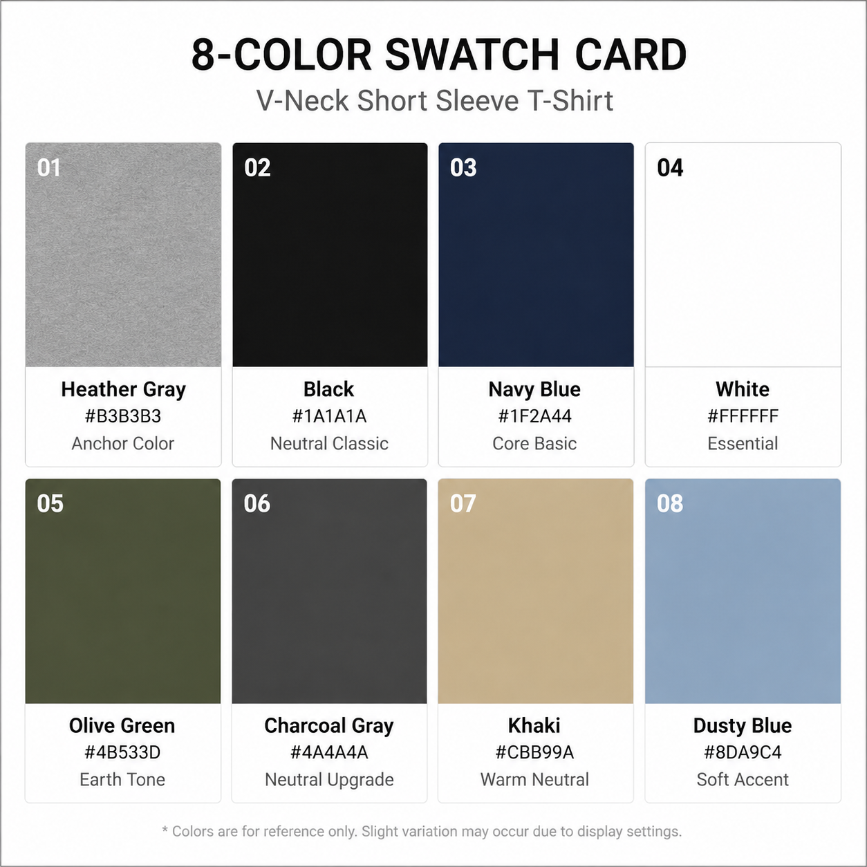 Men's V-Neck Short Sleeve T-Shirt Multi-Pack