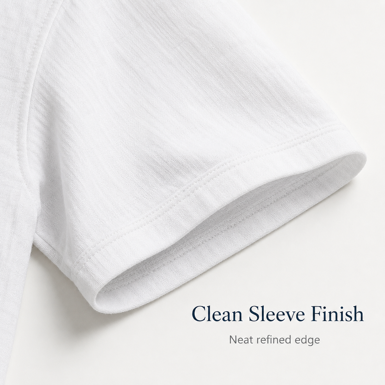 Clean cuff finish detail