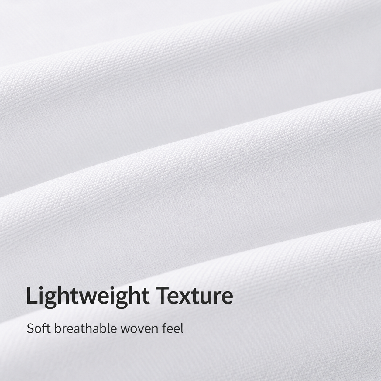 Lightweight woven fabric texture detail