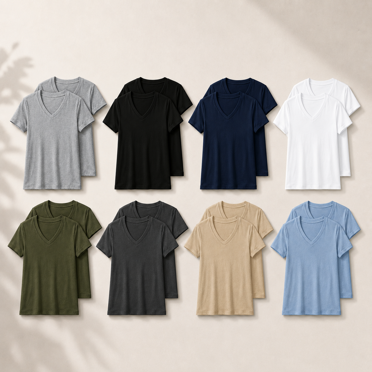 Men's V-Neck Short Sleeve T-Shirt Multi-Pack