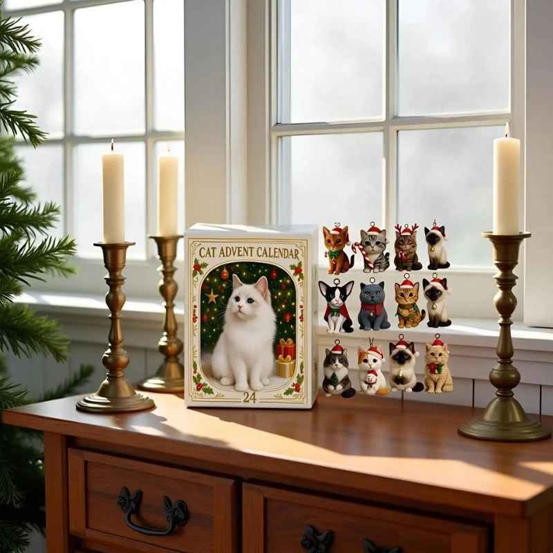 Fun cat lover countdown calendar with exciting toys