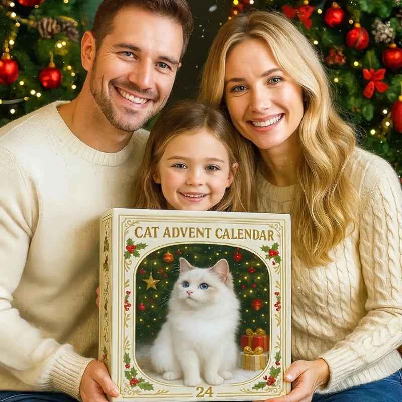 Fun cat lover countdown calendar with exciting toys