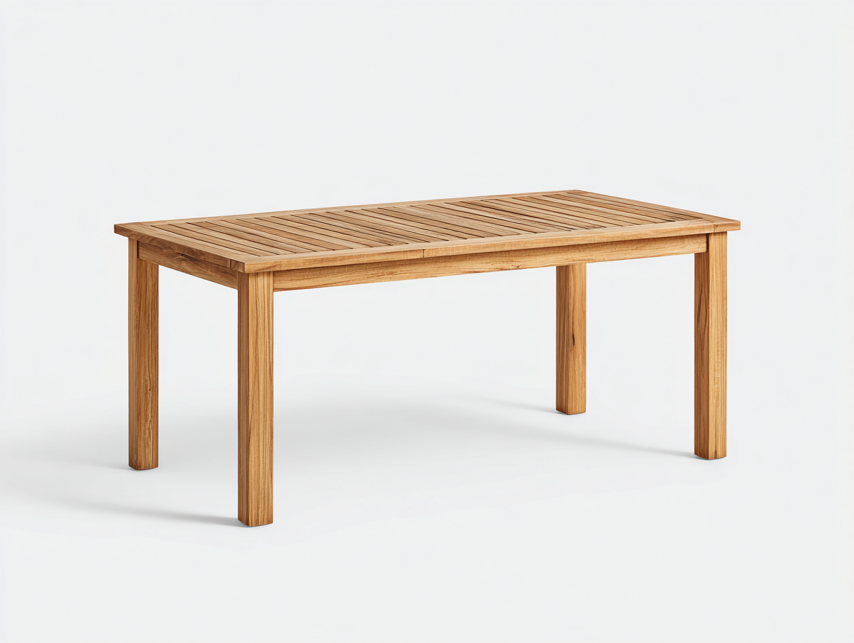 Gartentisch - Holz - 170x88x75 cm - Naturbraun - Modern-Hadormahaus