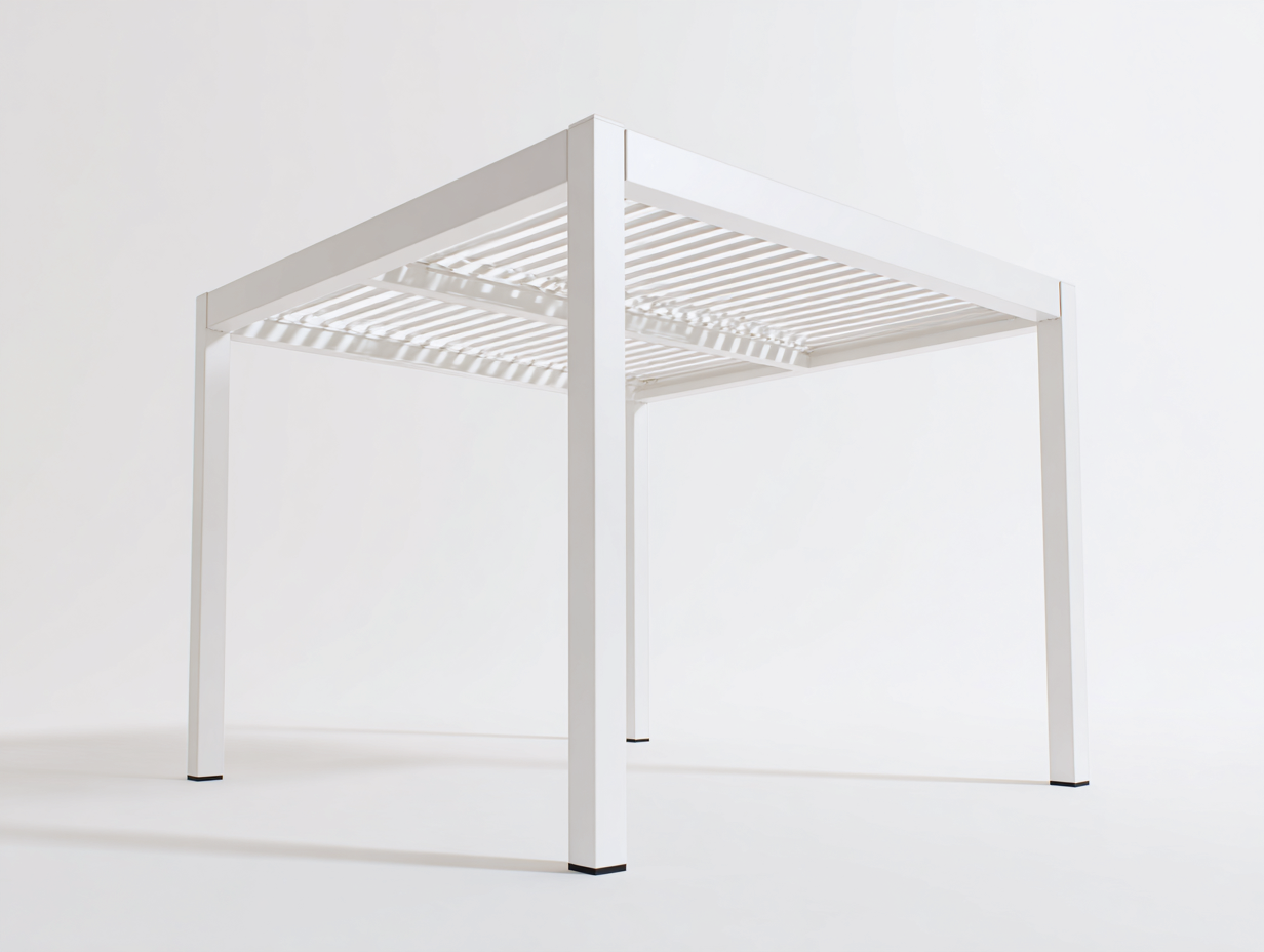 Pavillon - Aluminium - 300x300x250 cm - Weiß - Modern-Hadormahaus