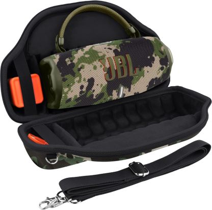 JBL Charge 6 Altavoz Bluetooth portátil (negro) | IP68 impermeable, a prueba de polvo y DropProof, audio inalámbrico para exteriores | 28 horas de reproducción + paquete de estuche de viaje