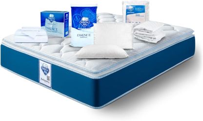 Spring Air Pack Colchón COTA Matrimonial Más 2 Almohadas y Cubre Colchon, Juego De Sabanas | Tecnología Performance | Confort y Soporte Ortopédico | Colchon Confort Medio