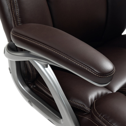 HOMCOM Silla de Oficina con Respaldo Alto, Silla de Ordenador Giratoria Inclinable