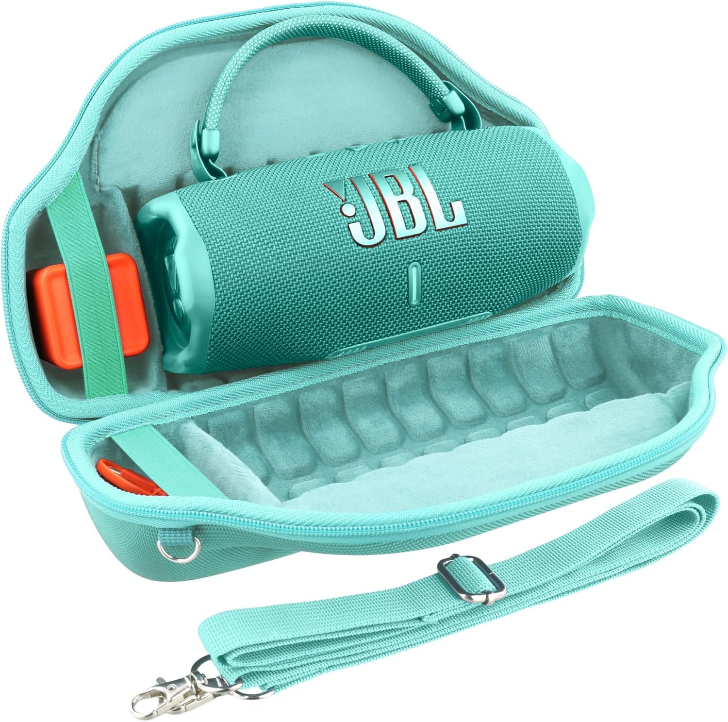 JBL Charge 6 Altavoz Bluetooth port��til (negro) | IP68 impermeable, a prueba de polvo y DropProof, audio inal��mbrico para exteriores | 28 horas de reproducci��n + paquete de estuche de viaje