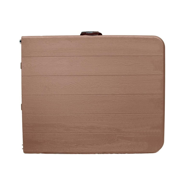 Mesa Portatil Plastico Portafolio Plegable 180cm Cafe JARDIMANÍA JM-M180Brown