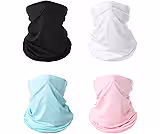 DQST Bandanas Deportivas 4 Packs para Hombre y Mujer. Protección contra El Viento y Los Rayos UV, Sedoso y Elástico, Adecuado para Deportes, Carrera, Ciclismo, Motocicleta, Montañismo, Esquí, etc.