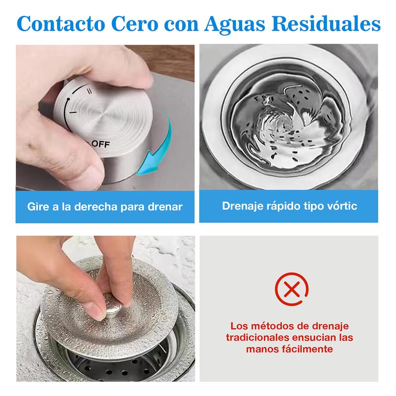 Tarja Fregadero De Cocina Acero Inoxidable 304 80x45cm con Grifo Extraíble 360° y Accesorios Prácticos para Lavado y Escurrido de Alimentos