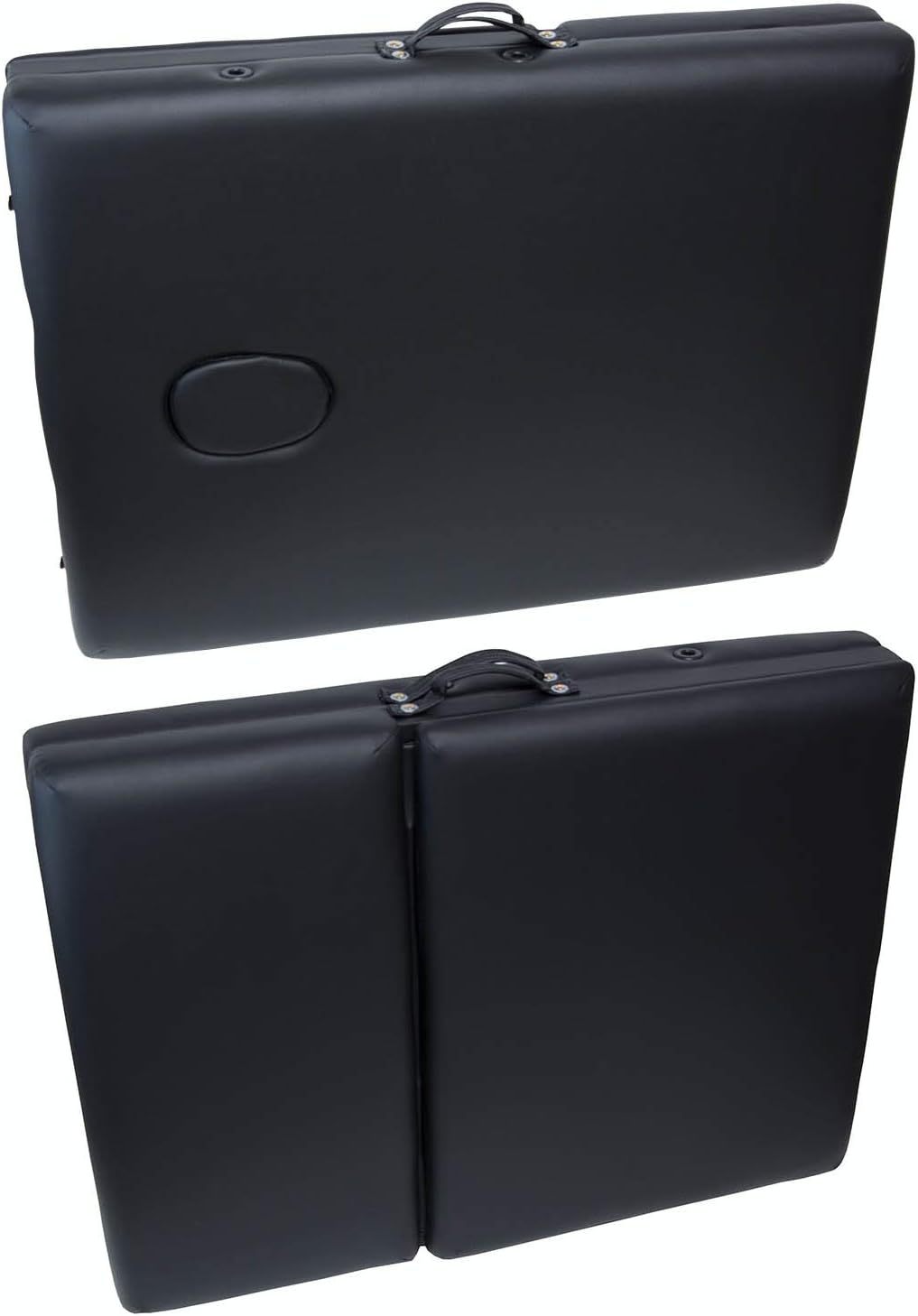 Nanofort Cama Masaje Camilla Aditamento Cojines Bolsa Porta Terapia Fisica Tatto Clinica Spa Premium (Negro)