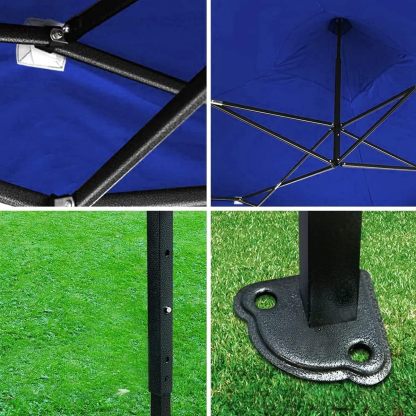 VANLIG | Carpa Toldo Plegable 2x2m | Impermeable, para Uso Temporal y Comercial | Fácil de Armar | Protección Solar UV | Ideal para Jardín, Eventos y Exterior | Color Negro