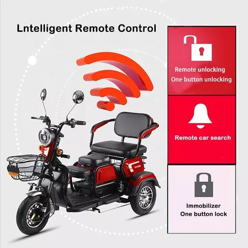 Bicicleta Eléctrica De Tres Ruedas 750w 33km/h 45km Moto