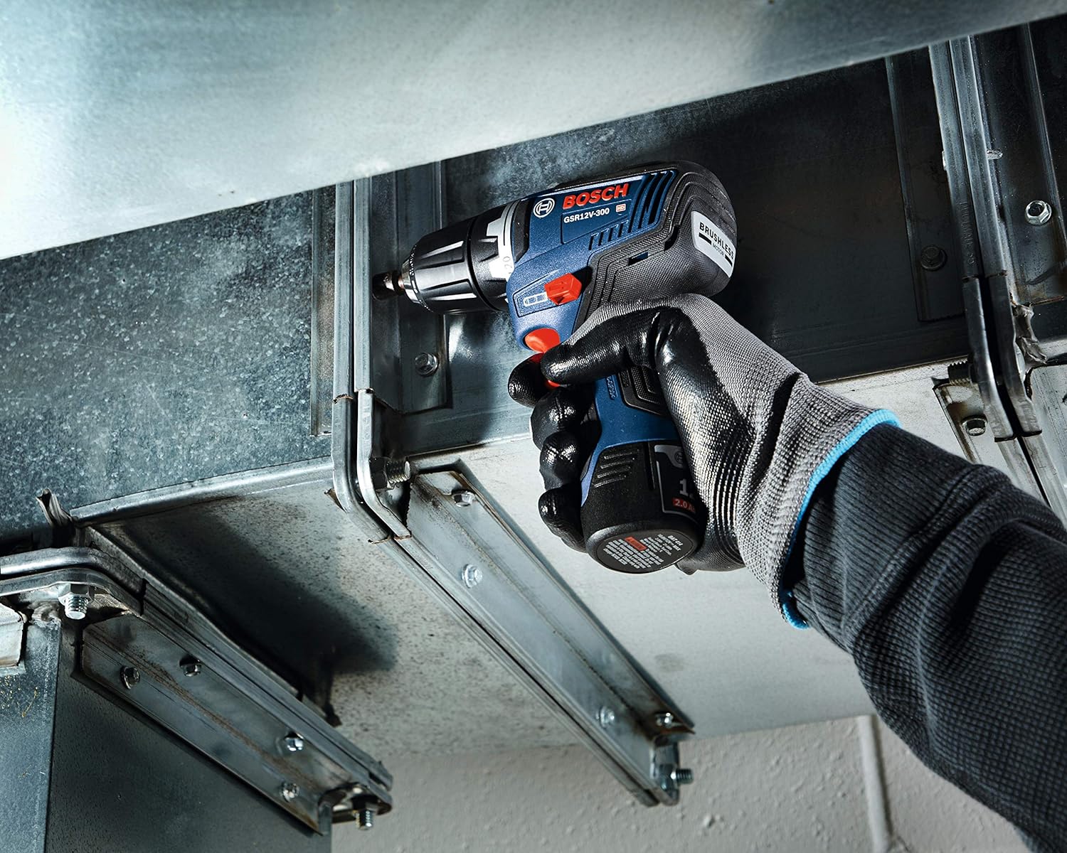Bosch CLPK22-120 Kit combinado de 2 herramientas de 12 V máx. con Taladro/Atornillador de 3/8", Atornillador de impacto y (2) baterías de 2.0 Ah