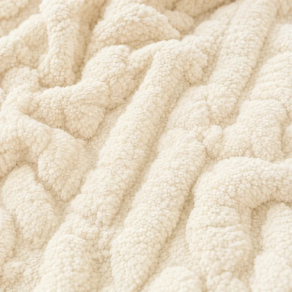 Embossed Plush Tracksuit Set