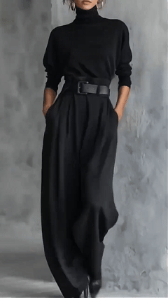 Turtleneck Set Dynamic Stretch and Waist Cinch Demo