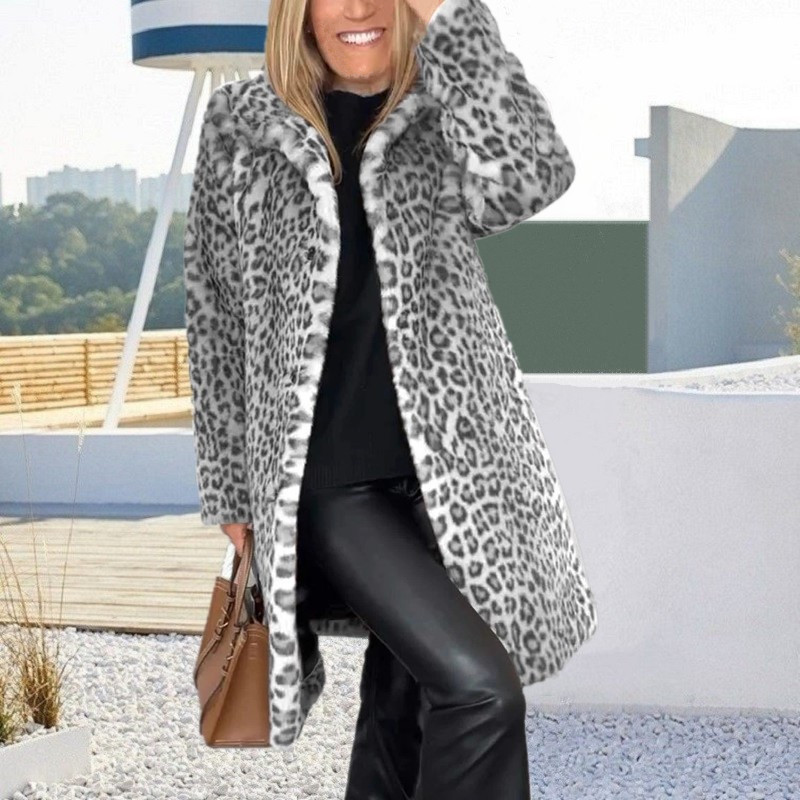 Women Leopard Winter Coat