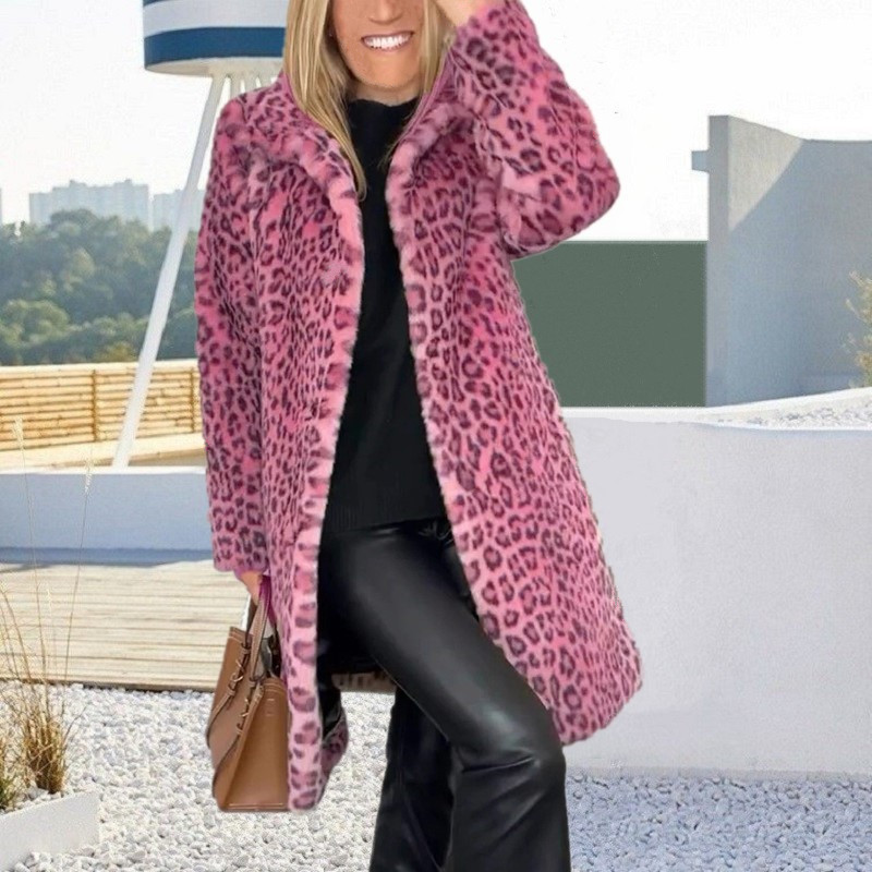 Women Leopard Winter Coat
