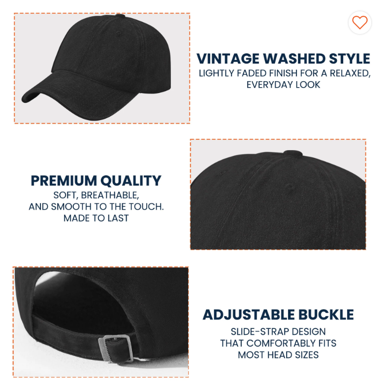 【Buy 3 Free Shipping】Abbey Road Denim Dad Cap – Iconic Walk Design ( With BOX)
