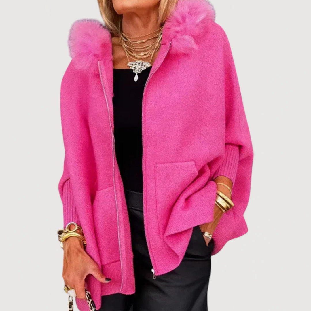 Women HOODED CAPE COAT