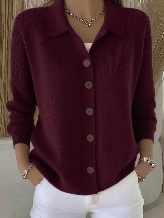 Women Classic Button Knit Cardigan
