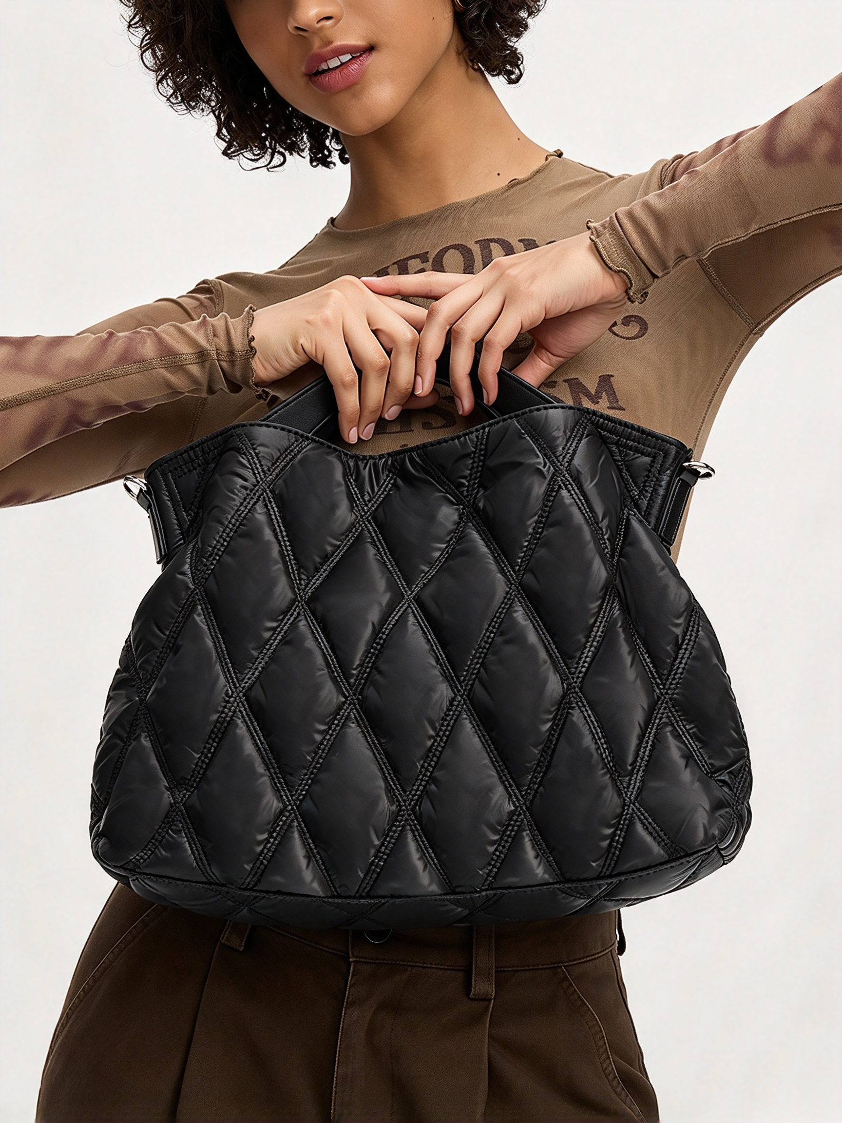 Women's Fashionable Diamond Handbag