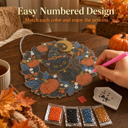 ✈Buy 2 FREE SHIPPING & Extra 10% OFF - 👻✨ DIY Spooky Hanging Ornament Kit | Cute Handmade Decor for Holidays, Parties & Home Displays