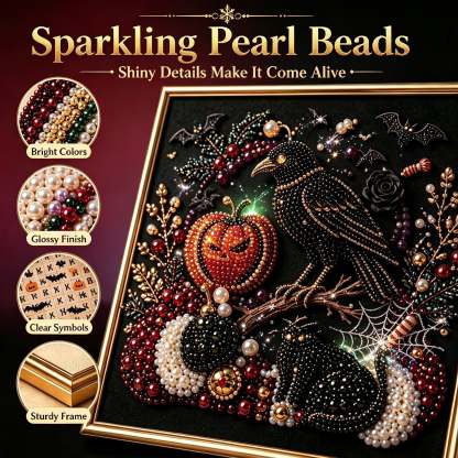 Buy 2 FREE SHIPPING & Extra 10% OFF✈ - Premium 3D Pearl Dark Gothic Diamond Painting Art Kit