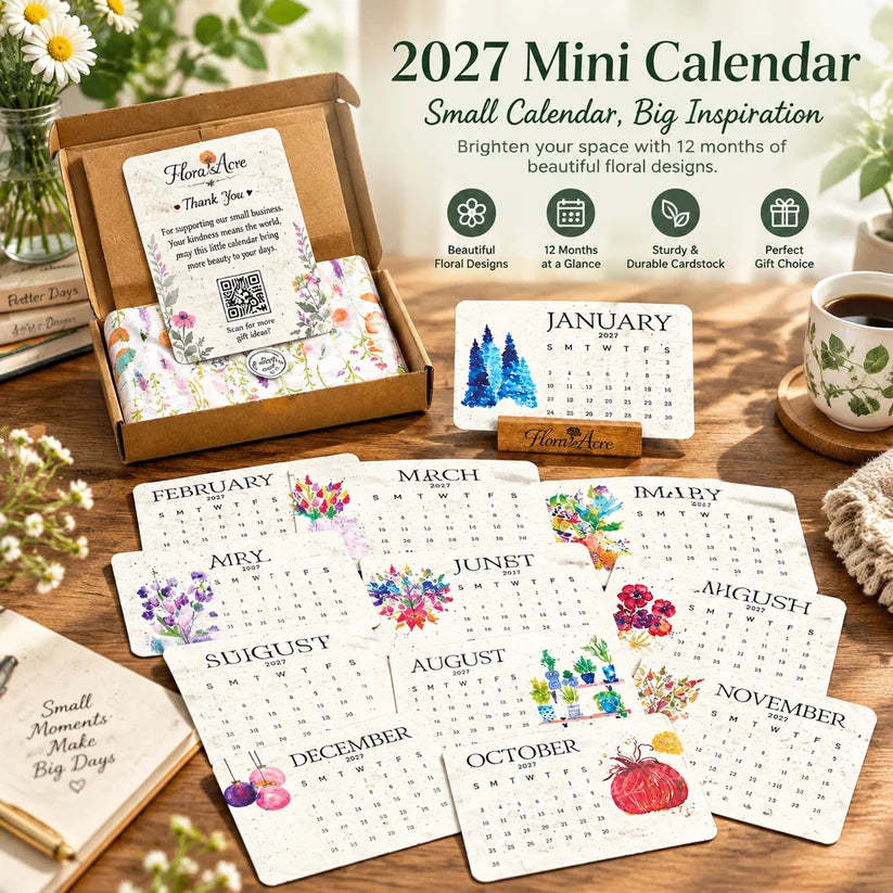 ✨2026 Early Black Friday Sale 50% OFF🌱Eco-Friendly Plantable “Timeless” Seed Calendar 2027
