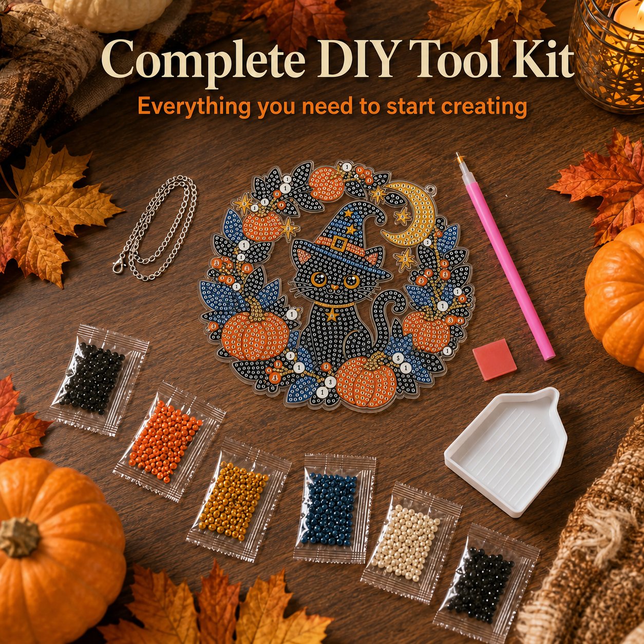 ✈Buy 2 FREE SHIPPING & Extra 10% OFF - 👻✨ DIY Spooky Hanging Ornament Kit | Cute Handmade Decor for Holidays, Parties & Home Displays