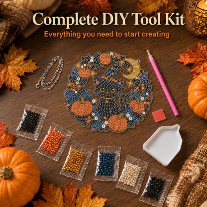 ✈Buy 2 FREE SHIPPING & Extra 10% OFF - 👻✨ DIY Spooky Hanging Ornament Kit | Cute Handmade Decor for Holidays, Parties & Home Displays
