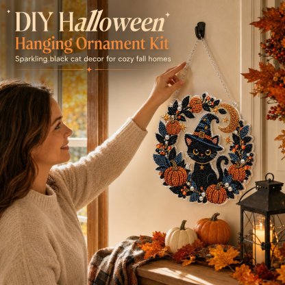 ✈Buy 2 FREE SHIPPING & Extra 10% OFF - 👻✨ DIY Spooky Hanging Ornament Kit | Cute Handmade Decor for Holidays, Parties & Home Displays