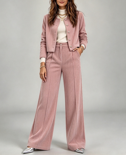 Women's Corduroy Two-Piece Set