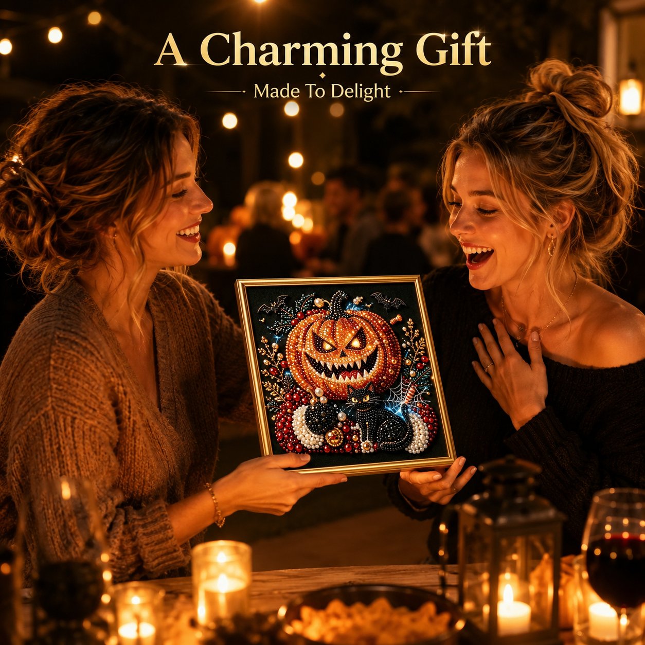 Buy 2 FREE SHIPPING & Extra 10% OFF✈ - DIY Dark Halloween Diamond Painting Kit