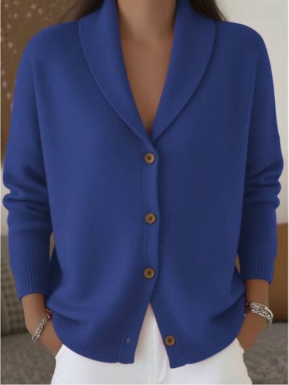Women's Sweater Cardigan Sweater Cardigan Elegant Vintage Daily V Neck Buttons Long Sleeve Long Tops