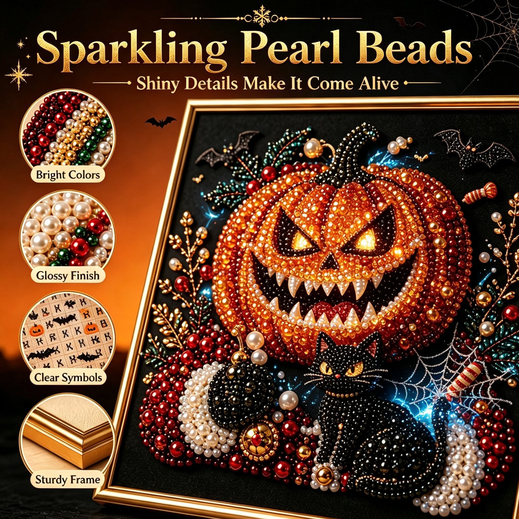 Buy 2 FREE SHIPPING & Extra 10% OFF✈ - Premium 3D Pearl Dark Gothic Diamond Painting Art Kit
