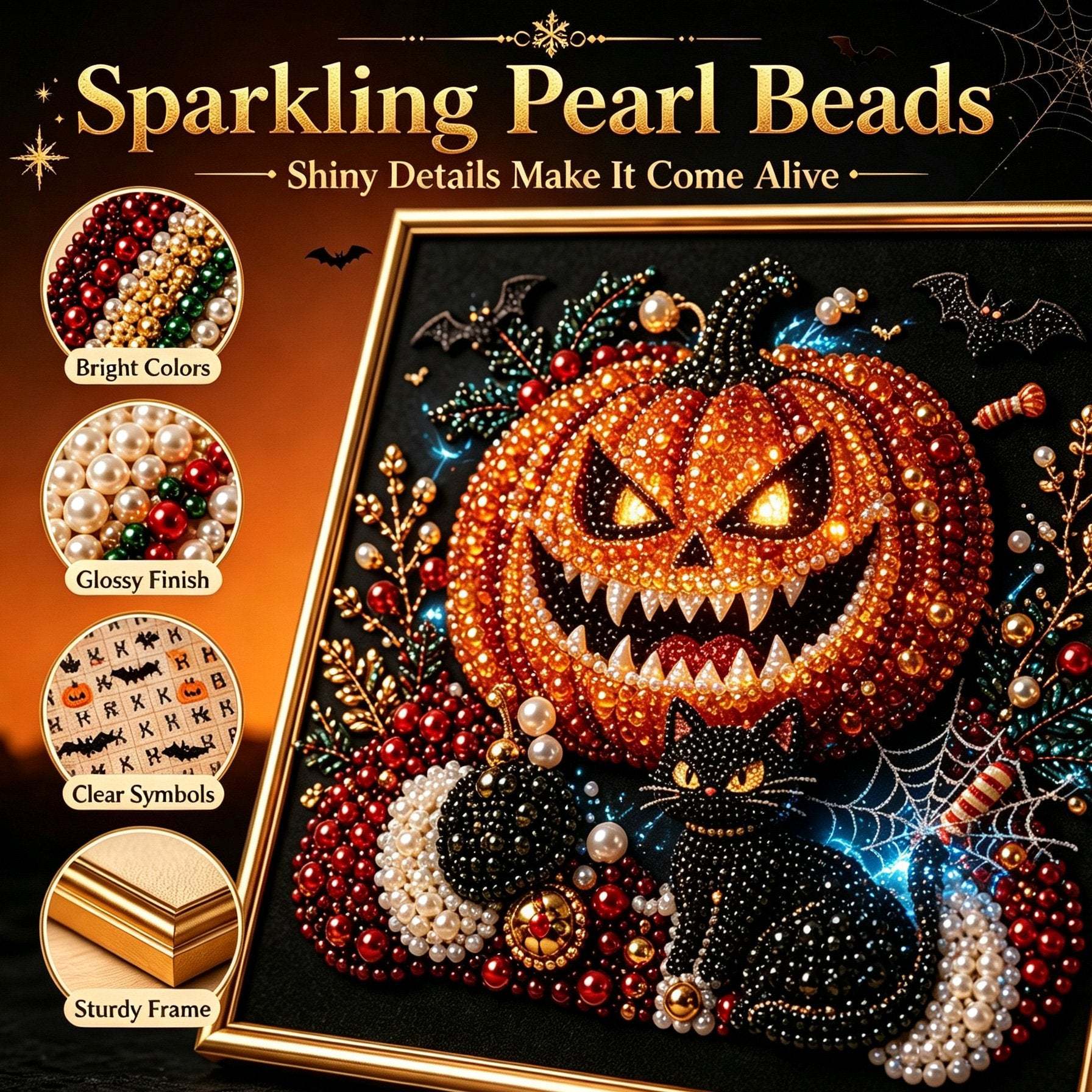 Buy 2 FREE SHIPPING & Extra 10% OFF✈ - Premium 3D Pearl Dark Gothic Diamond Painting Art Kit