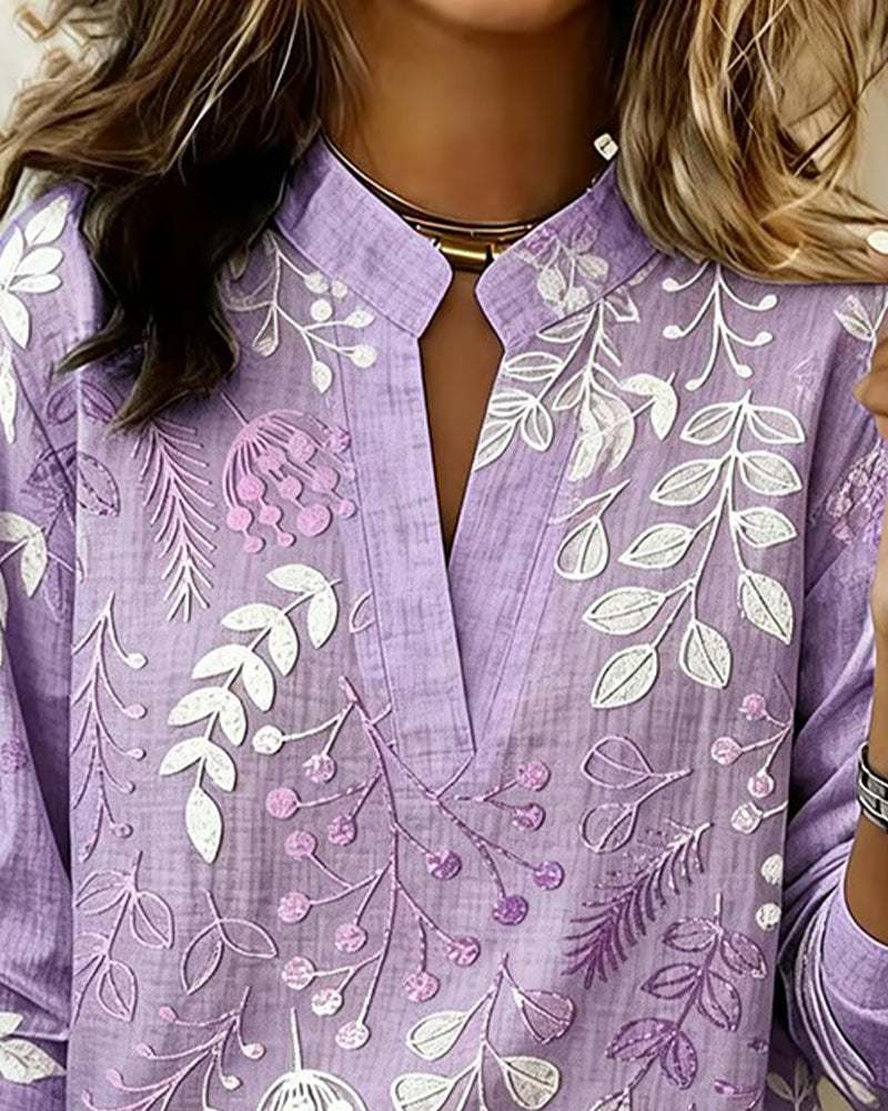 Effortless Floral Elegance 🍃🌺 Soft-Touch Blouse
