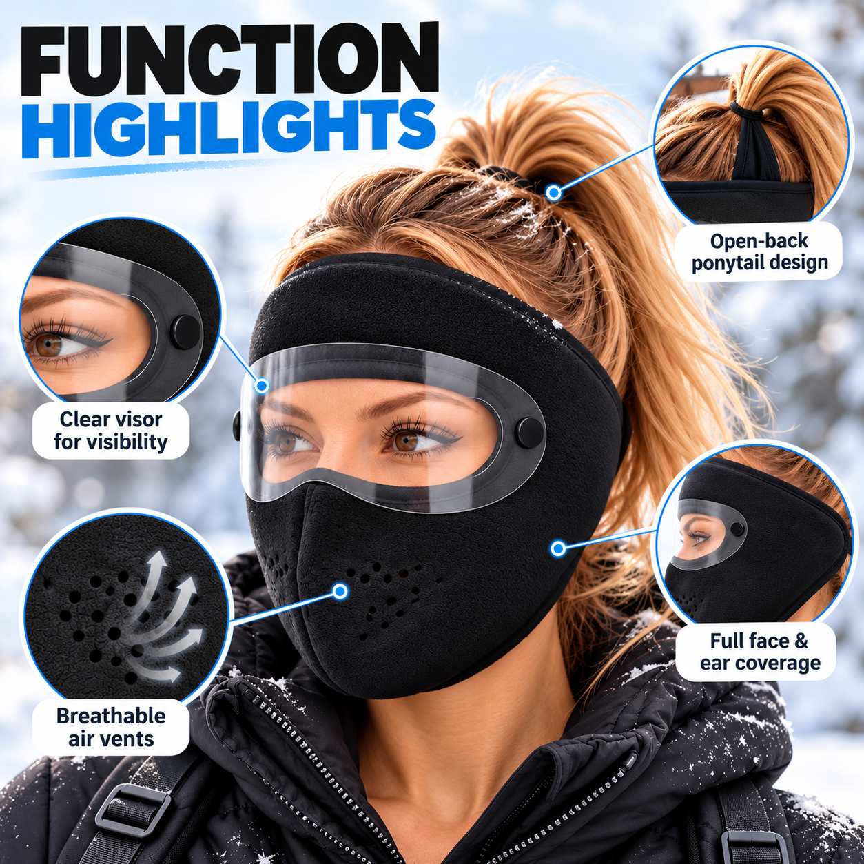 Winter Windproof Full-Face Mask for Men & Women