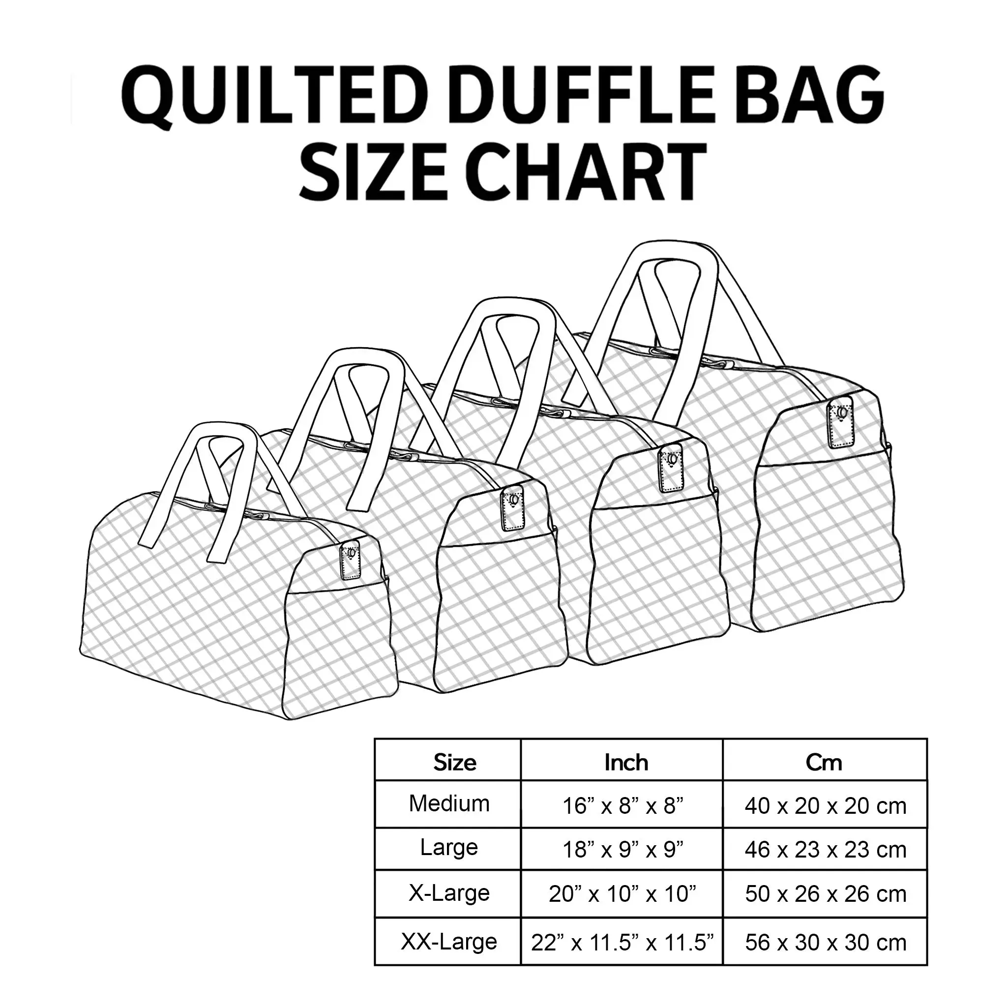 Sunset Cat Quilted Duffle Bag