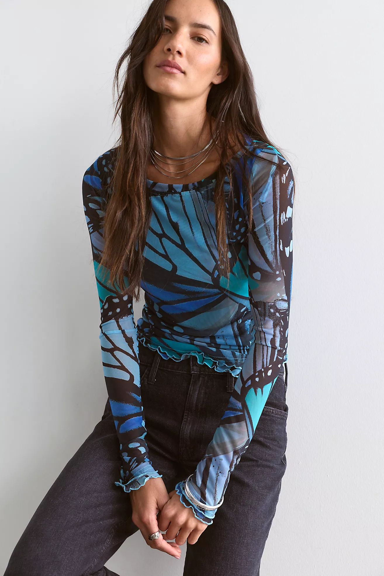 Hot Sales - Printed Long Sleeve Top