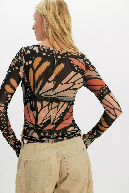 Hot Sales - Printed Long Sleeve Top