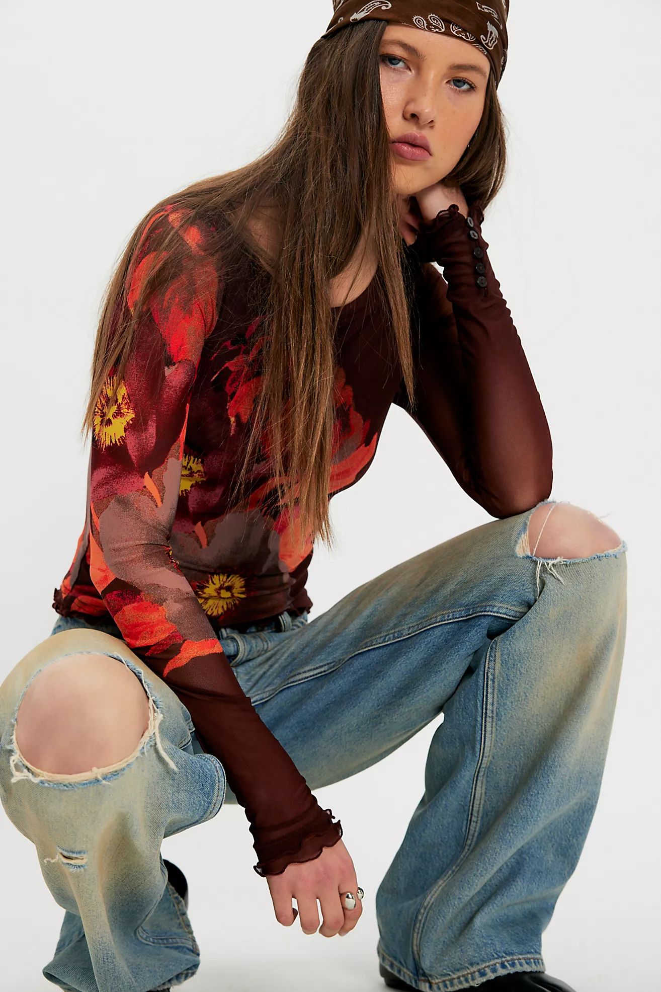Hot Sales - Printed Long Sleeve Top